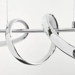 Suspension Dauntey Led Nickel Mat, 1 Lumiere