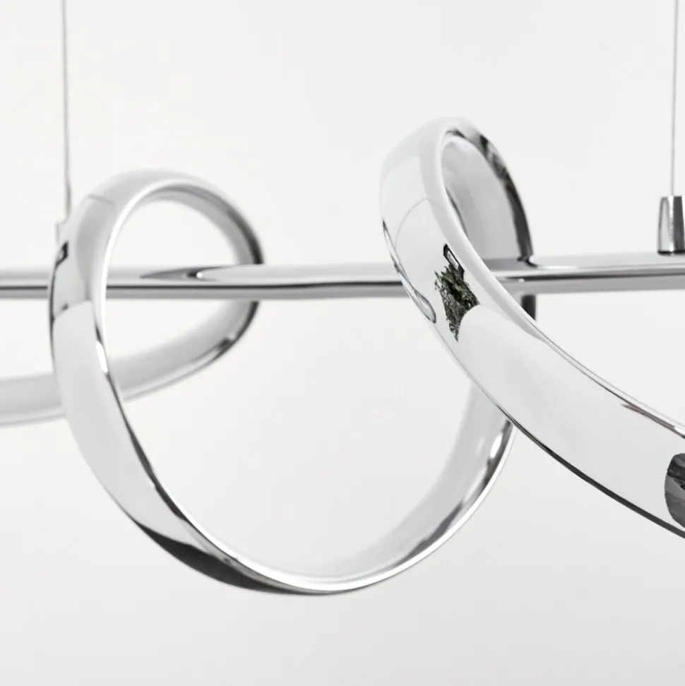 Suspension Dauntey Led Nickel Mat, 1 Lumiere
