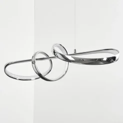 Suspension Dauntey Led Nickel Mat, 1 Lumiere