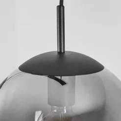 Suspension Doussal Noir, 3 Lumieres
