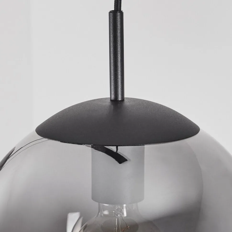 Suspension Doussal Noir, 3 Lumieres