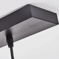 Suspension Doussal Noir, 3 Lumieres