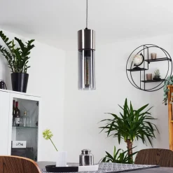 Suspension Dulcita Nickel Mat, 1 Lumiere