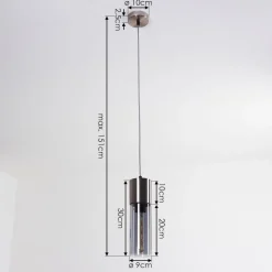 Suspension Dulcita Nickel Mat, 1 Lumiere