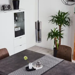 Suspension Dulcita Nickel Mat, 1 Lumiere