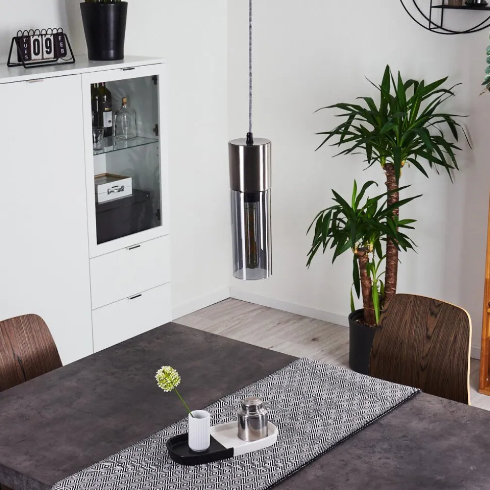 Suspension Dulcita Nickel Mat, 1 Lumiere