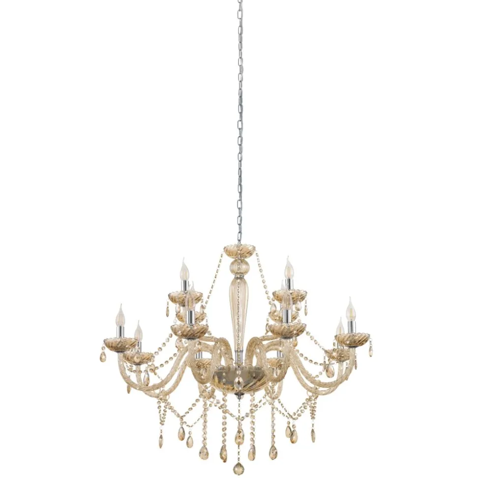 Suspension Eglo Basilano Chrome, 12 Lumieres