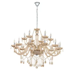 Suspension Eglo Basilano Chrome, 18 Lumieres