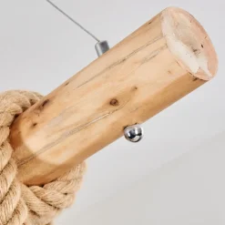 Suspension Etowah Brun, Noir, 4 Lumieres