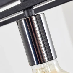 Suspension Flambeau Noir, 4 Lumieres