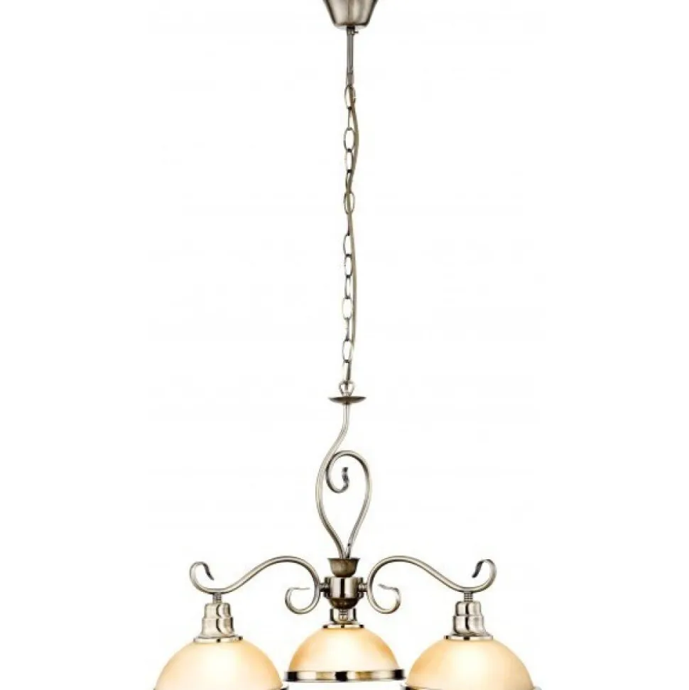 Suspension Globo Sassari Vieux Laiton, 3 Lumieres