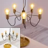 Suspension Gnarp Noir Dore, 5 Lumieres
