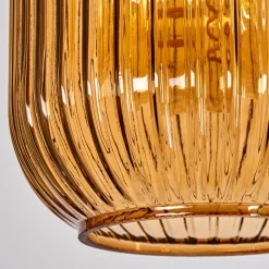 Suspension Goldenville Laiton, Noir, 4 Lumieres