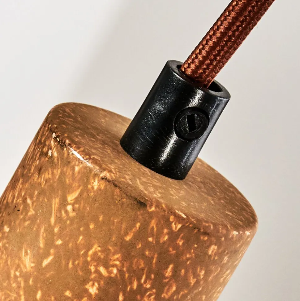 Suspension Gondo Rouille, 3 Lumieres