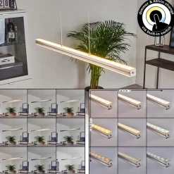 Suspension Goun Led Nickel Mat, 2 Lumieres