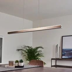 Suspension Goun Led Nickel Mat, 2 Lumieres