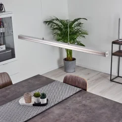 Suspension Goun Led Nickel Mat, 2 Lumieres