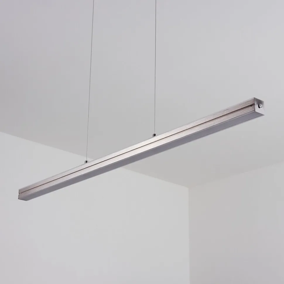 Suspension Goun Led Nickel Mat, 2 Lumieres