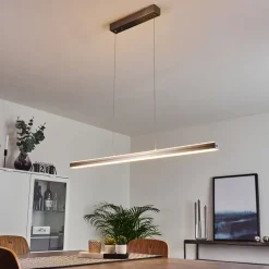 Suspension Goun Led Nickel Mat, 2 Lumieres