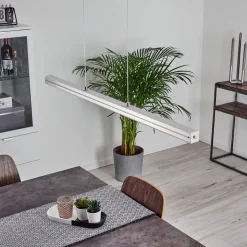 Suspension Goun Led Nickel Mat, 2 Lumieres