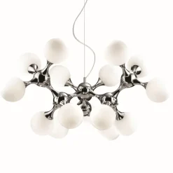 Suspension Ideal Lux Nodi Chrome, 15 Lumieres