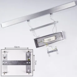Suspension Ifo Led Aluminium Brosse, 3 Lumieres
