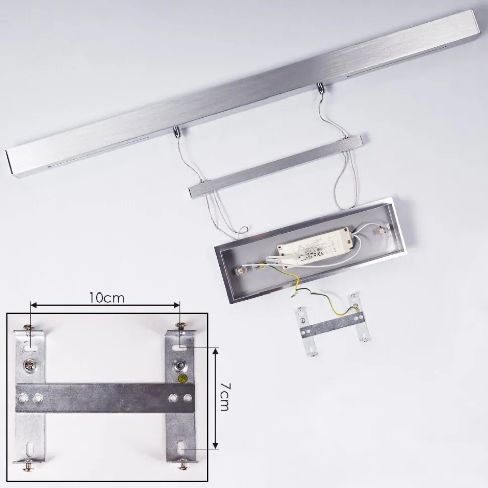 Suspension Ifo Led Aluminium Brosse, 3 Lumieres