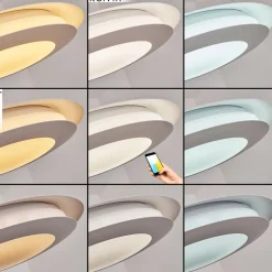 Suspension Ittingen Led Blanc, 1 Lumiere, Changeur De Couleurs