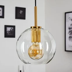 Suspension Karo Laiton, 1 Lumiere