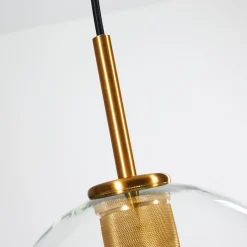 Suspension Karo Laiton, 1 Lumiere