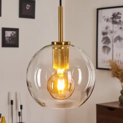 Suspension Karo Laiton, 1 Lumiere