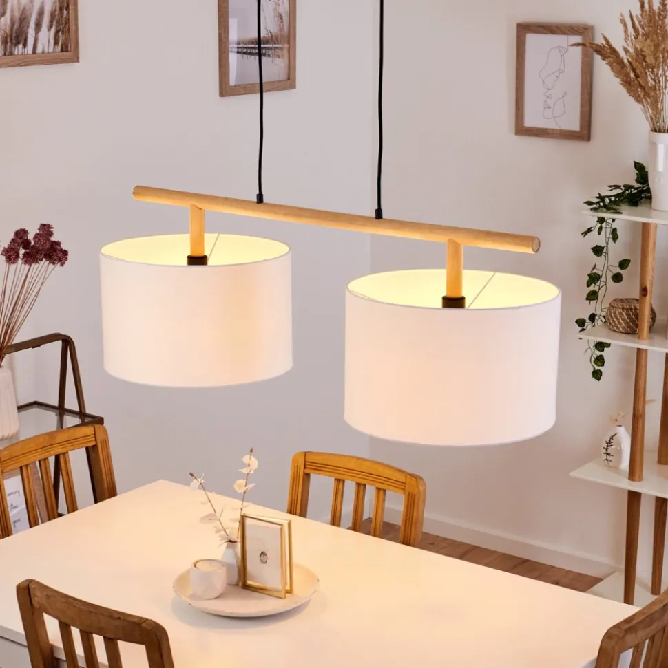 Suspension Kelapa Ecru, 2 Lumieres