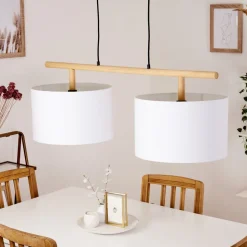 Suspension Kelapa Ecru, 2 Lumieres