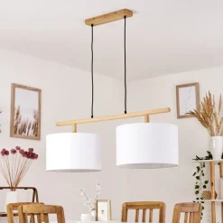 Suspension Kelapa Ecru, 2 Lumieres