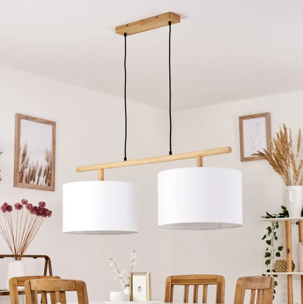 Suspension Kelapa Ecru, 2 Lumieres