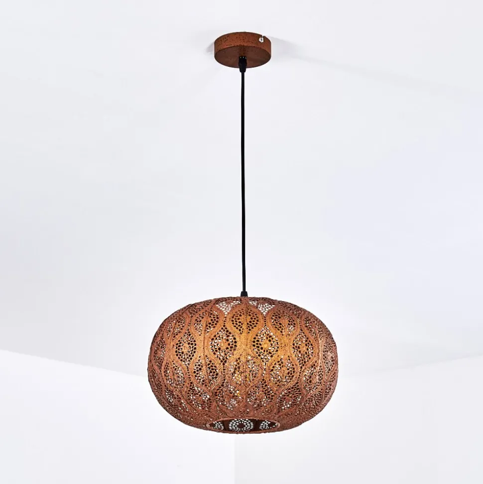 Suspension Kemer Rouille, 1 Lumiere