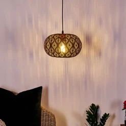 Suspension Kemer Rouille, 1 Lumiere