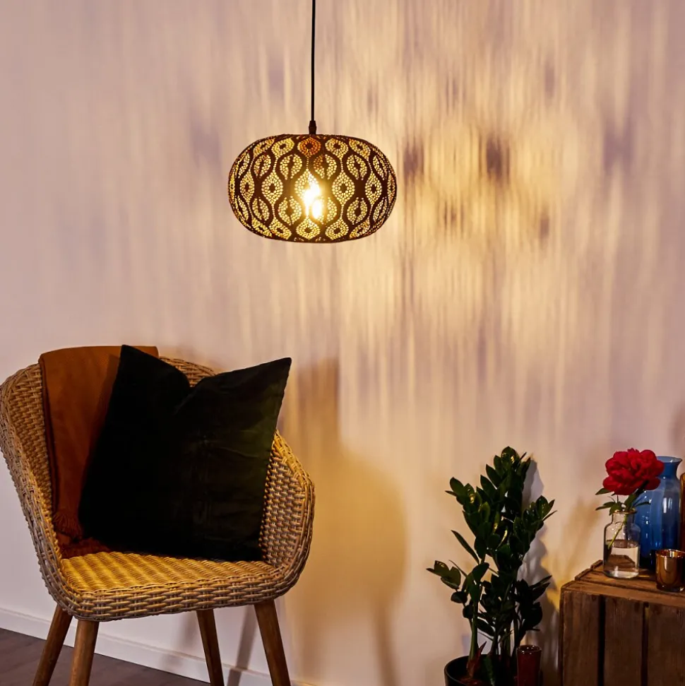 Suspension Kemer Rouille, 1 Lumiere