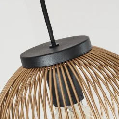 Suspension Keryvaland Noir, 3 Lumieres