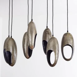 Suspension Lamington Argent Oxyde, 7 Lumieres