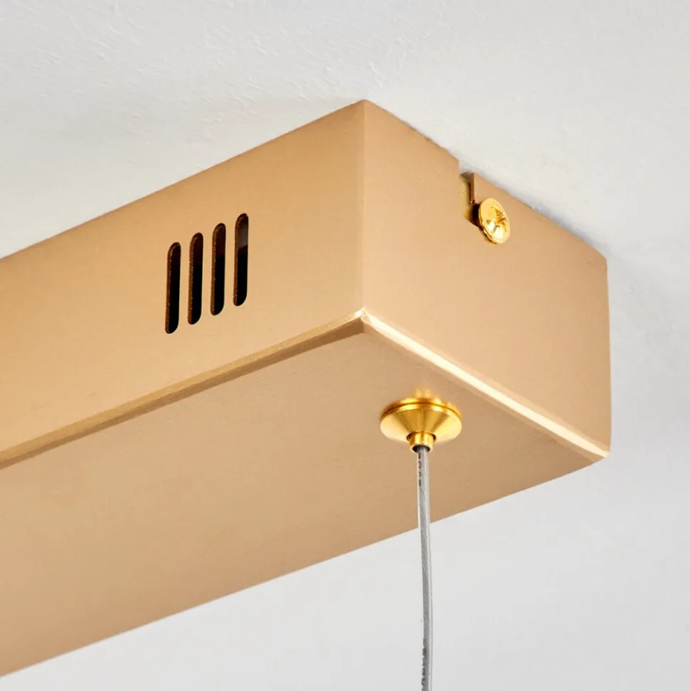 Suspension Lavaca Led Laiton, 4 Lumieres