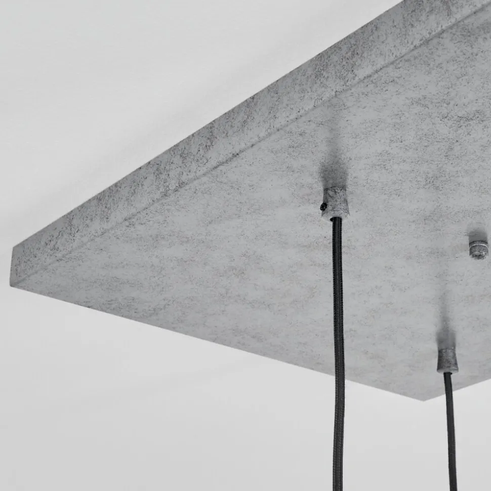 Suspension Leissigen Argent Oxyde, 7 Lumieres
