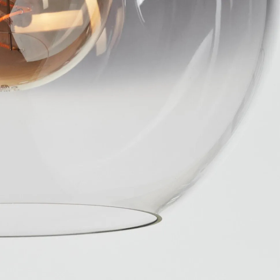 Suspension Leissigen Argent Oxyde, 3 Lumieres