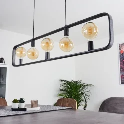 Suspension Maggie Argent Oxyde, 5 Lumieres