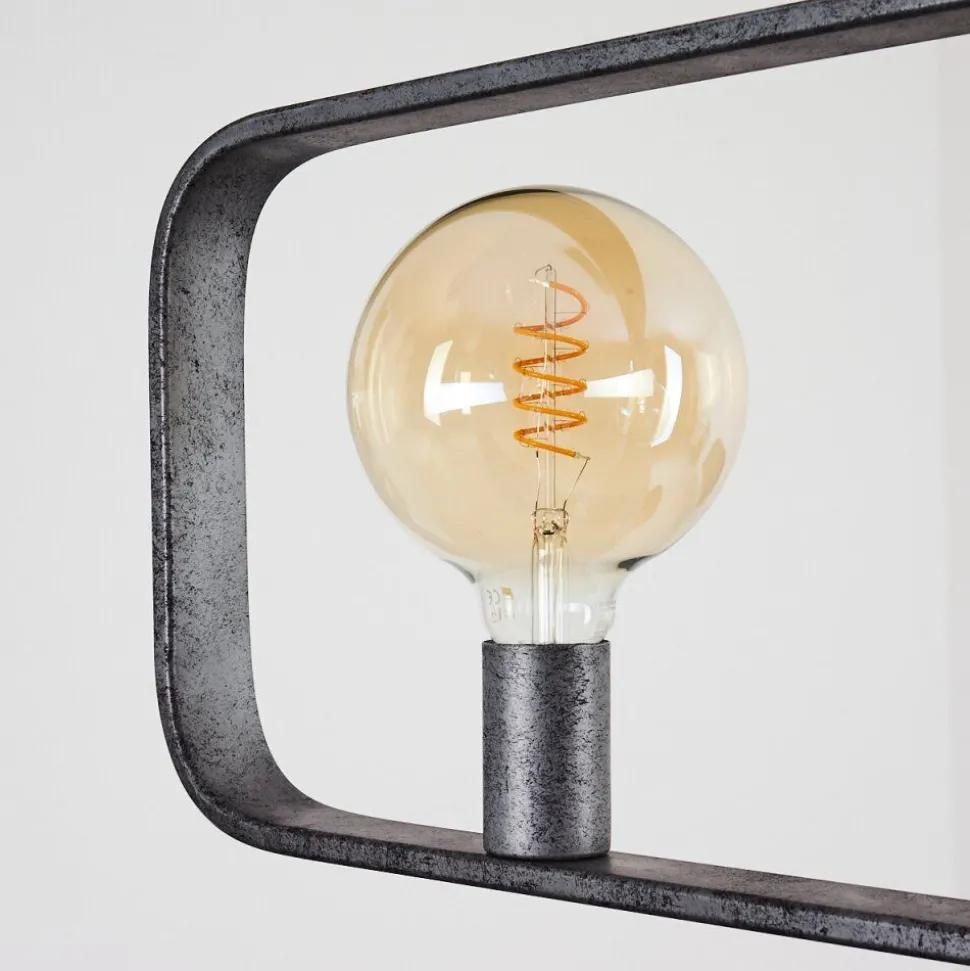Suspension Maggie Argent Oxyde, 5 Lumieres
