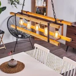 Suspension Maladera Rouille, 5 Lumieres