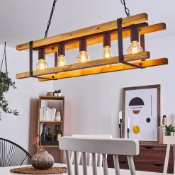 Suspension Maladera Rouille, 5 Lumieres