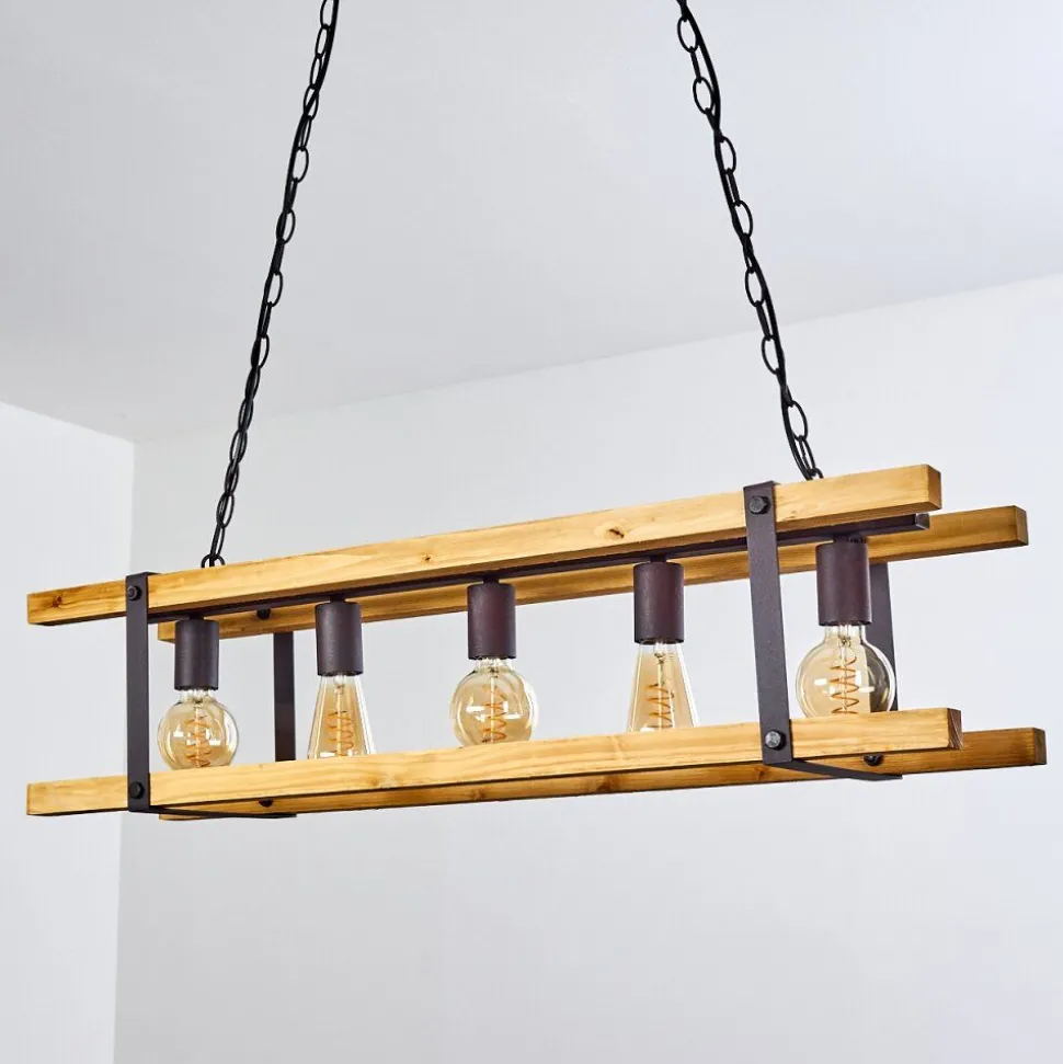 Suspension Maladera Rouille, 5 Lumieres