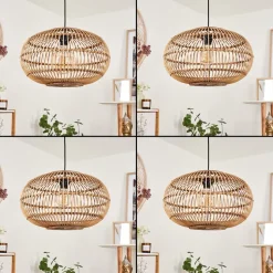 Suspension Manteau Ecru, 1 Lumiere