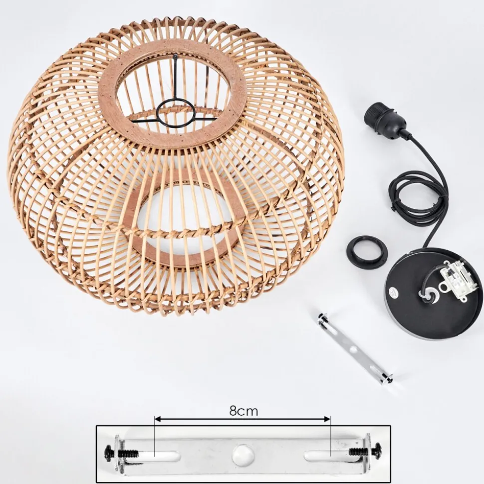 Suspension Manteau Ecru, 1 Lumiere